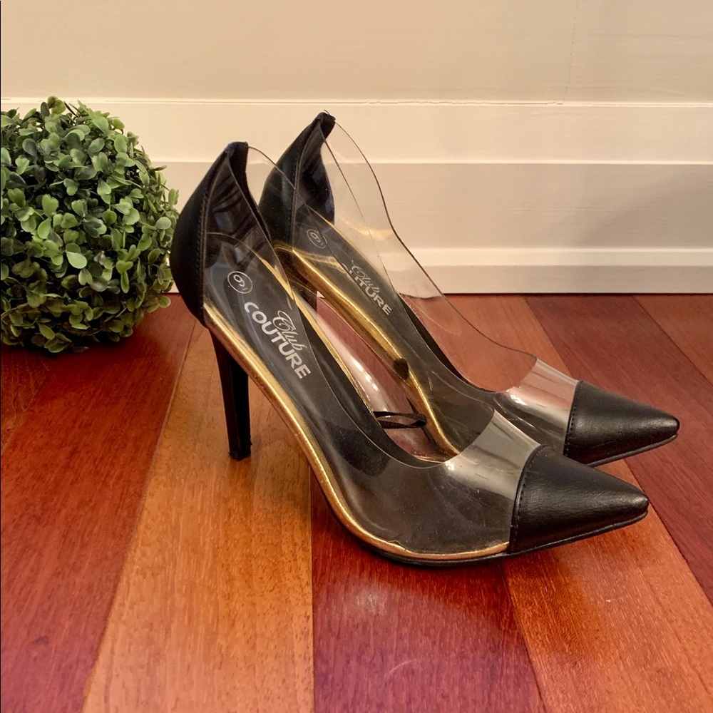 Pointy Toe Transparent Pump